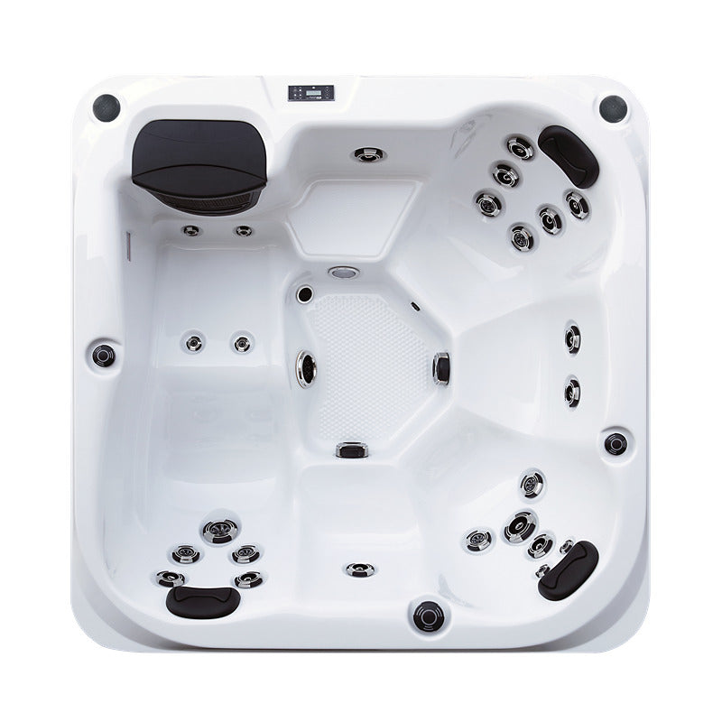 Top view of the Hot tub Platinum Spas Reims - well thought-out seating arrangement for up to 6 Persons with individually arranged jets.